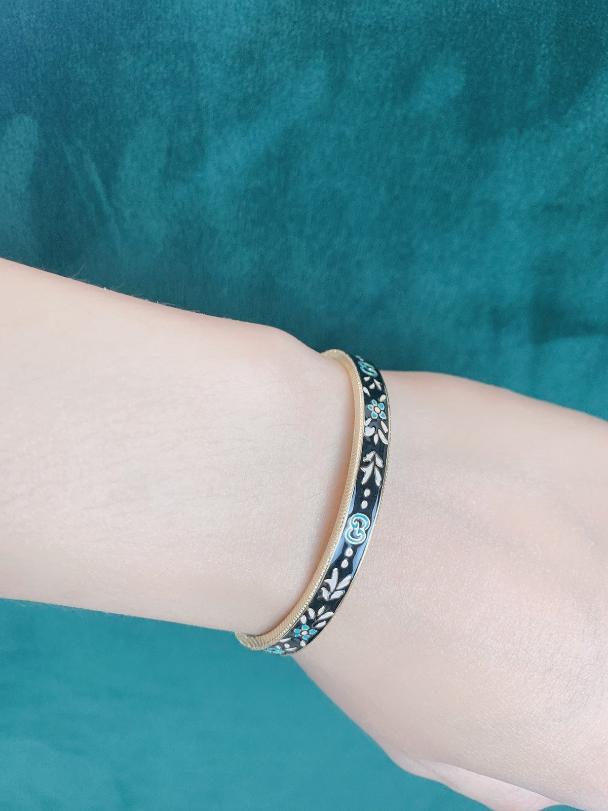 Gucci Double G Icon Blooms Bracelet