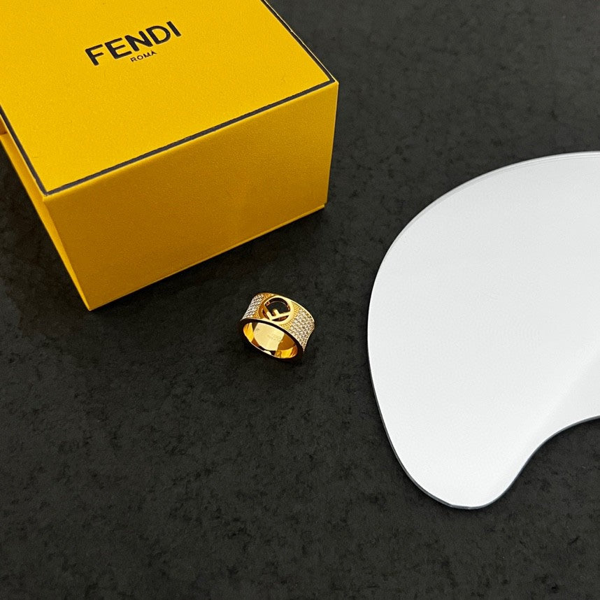 Fendi Is Wide Ring - 18K Gold