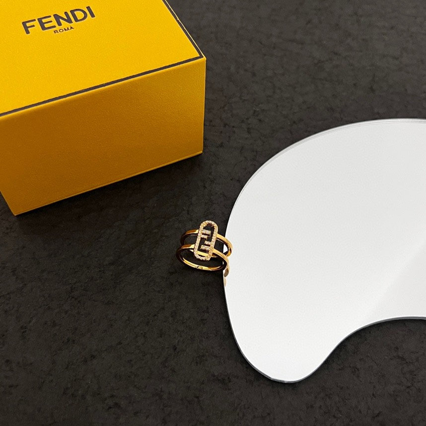 Fendi OLock Ring - 18K Yellow Gold