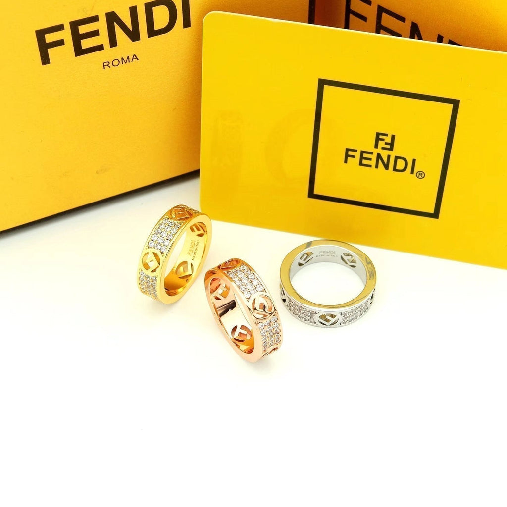 Fendi Is Ring - 18K White Gold