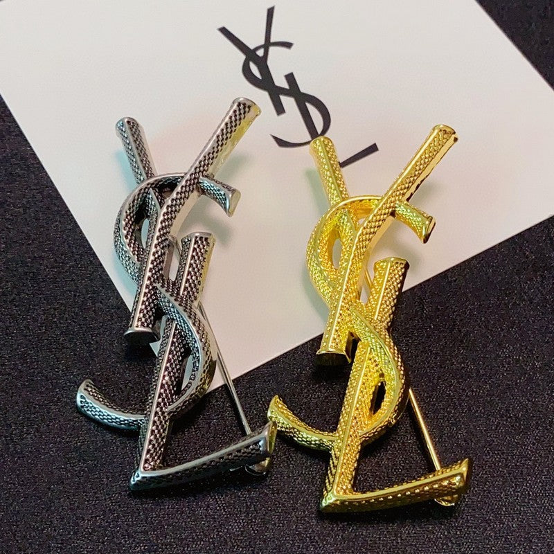 YSL Three Color Brooch