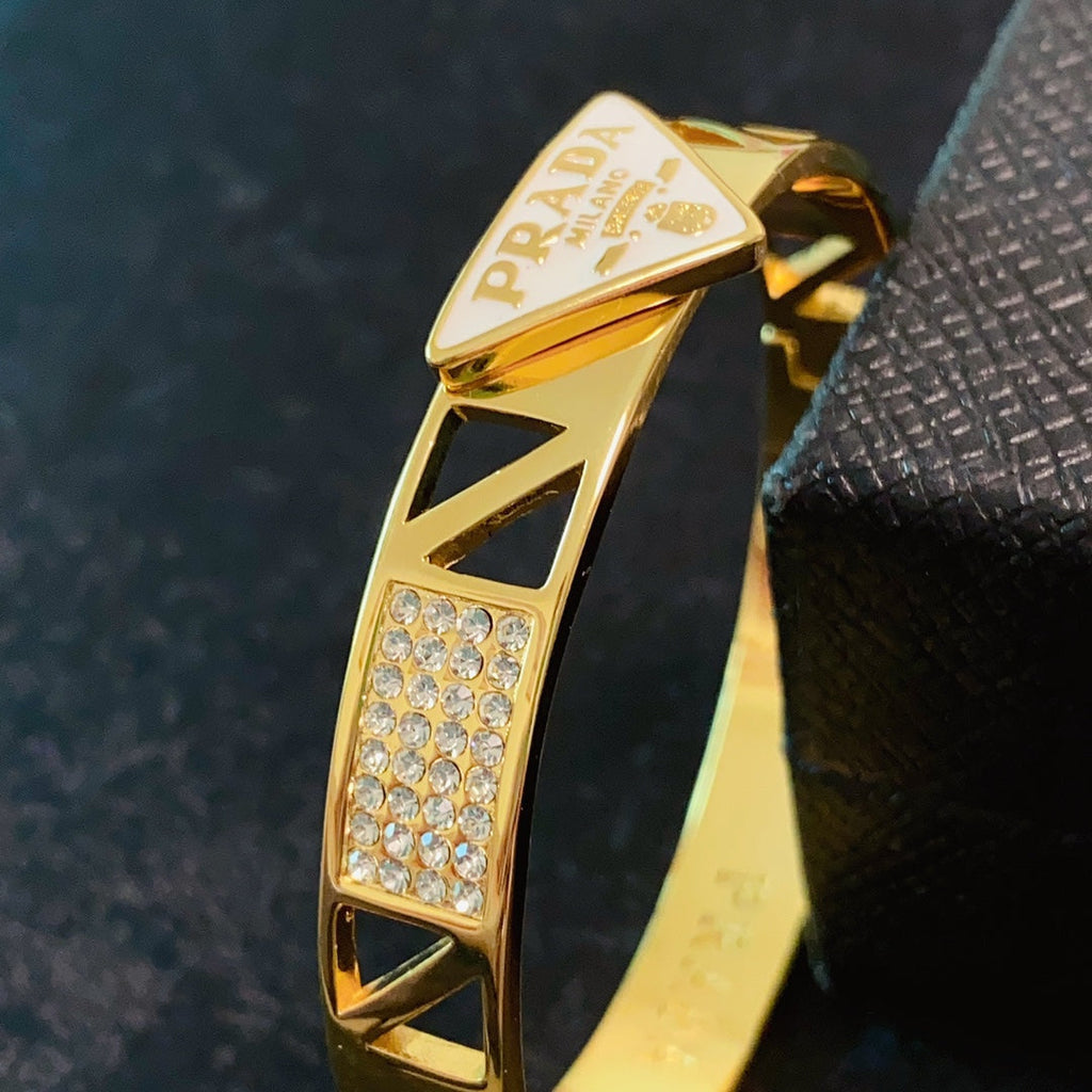 Prada Triangle Diamond Bracelet