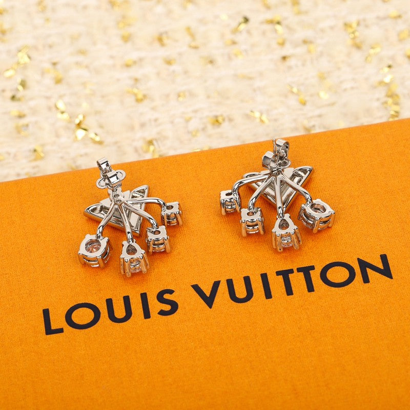 Louis Vuitton Diamomd Earrings - 18K White Gold