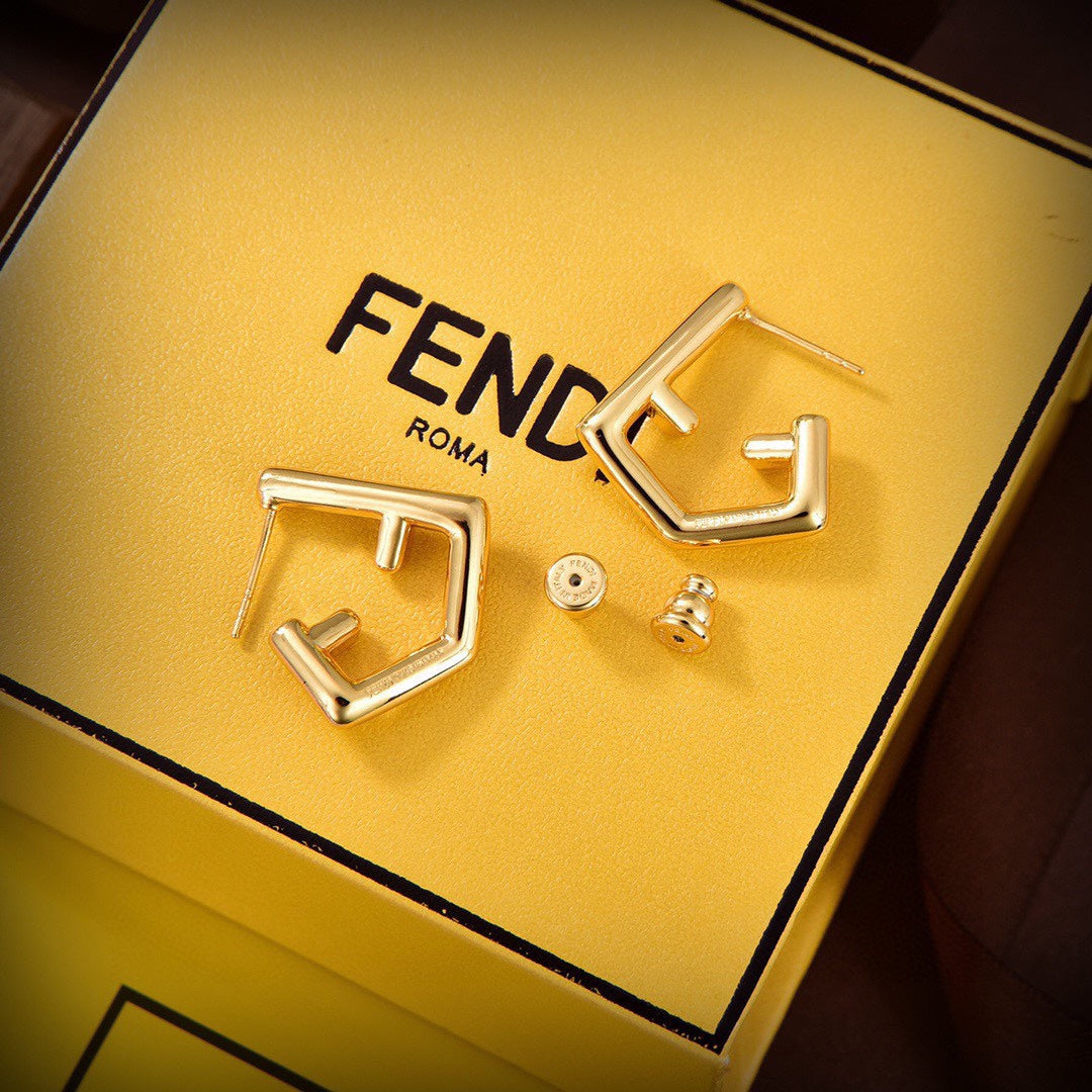 Fendi First Earrings - 18K Yellow Gold