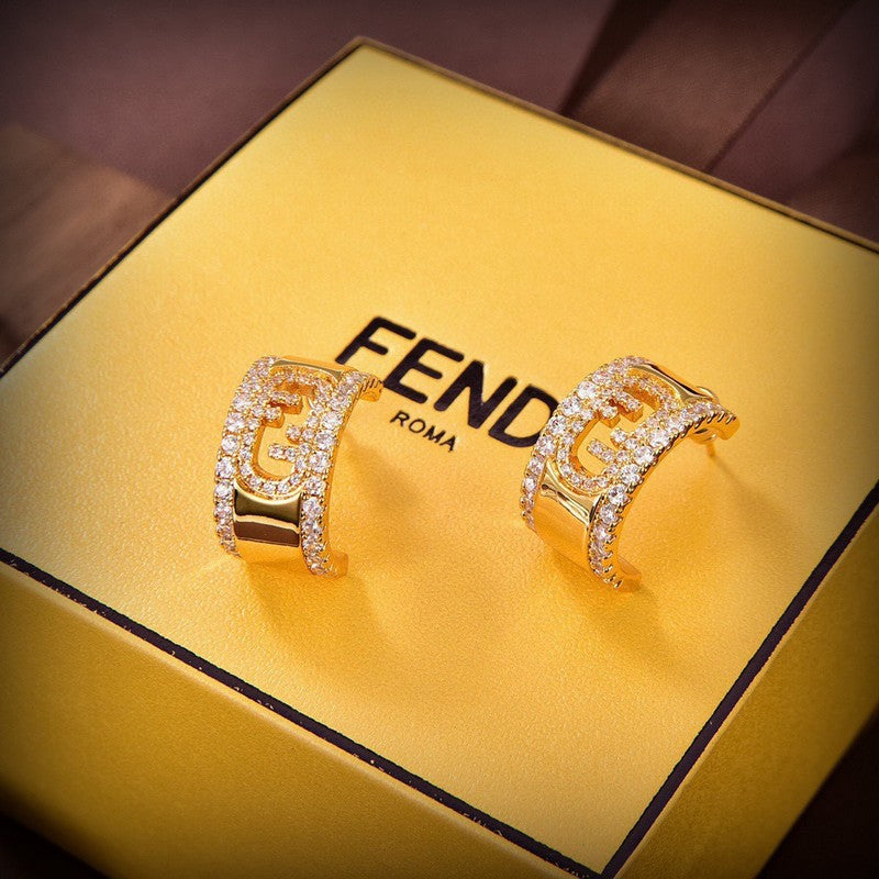 Fendi OLock Earrings - 18K Yellow Gold