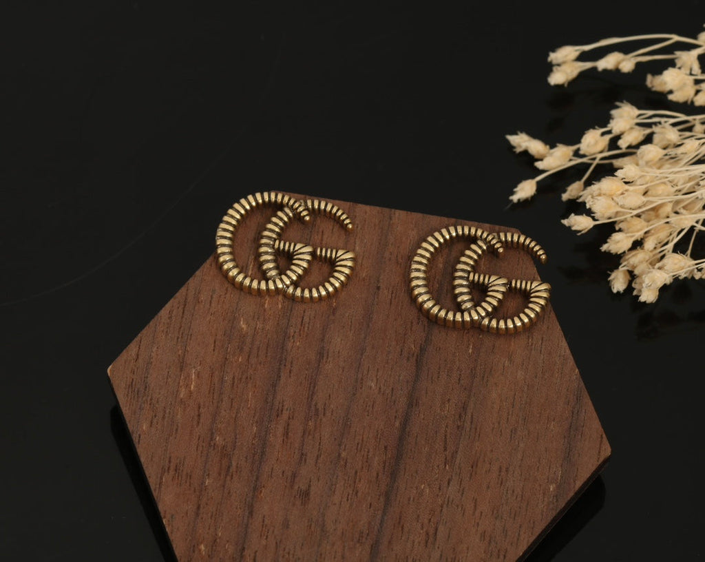 Gucci Double G Earrings - 1.6 cm Height - 18K Yellow Gold