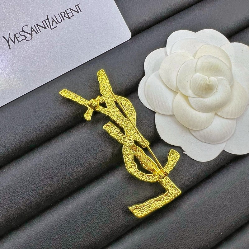 YSL Crystal Brooch