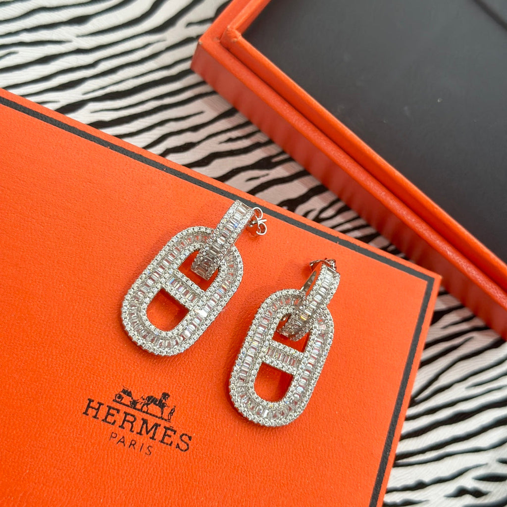 Hermes Diamond Earrings
