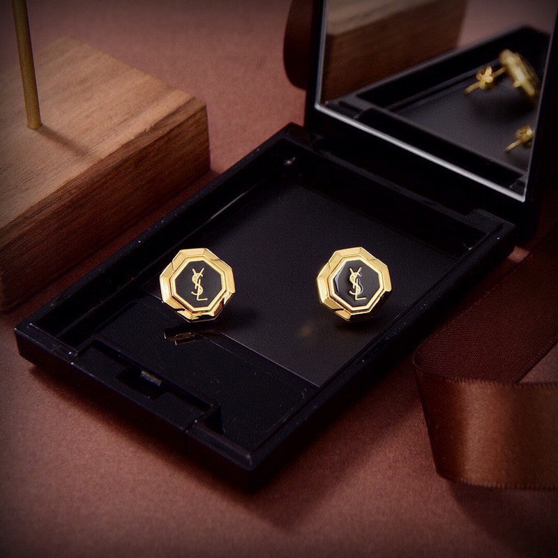 YSL Earrings - 18K Yellow Gold