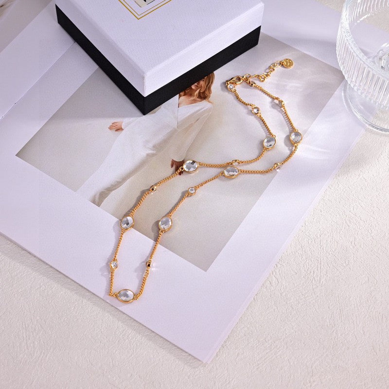 Miu Metal Crystal Bracelet