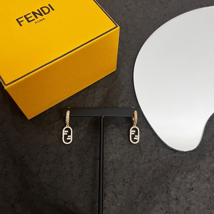 Fendi OLock Earrings - 18K Yellow Gold