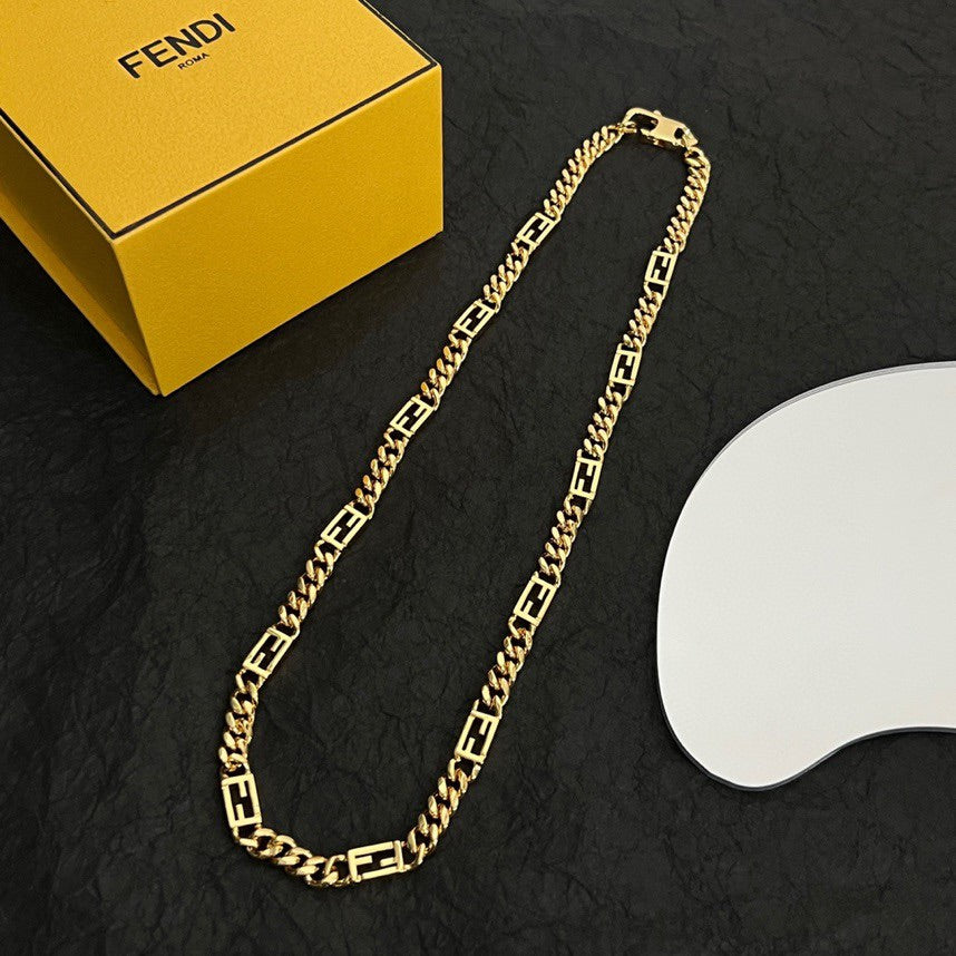 Fendi Baguette Chain Necklace