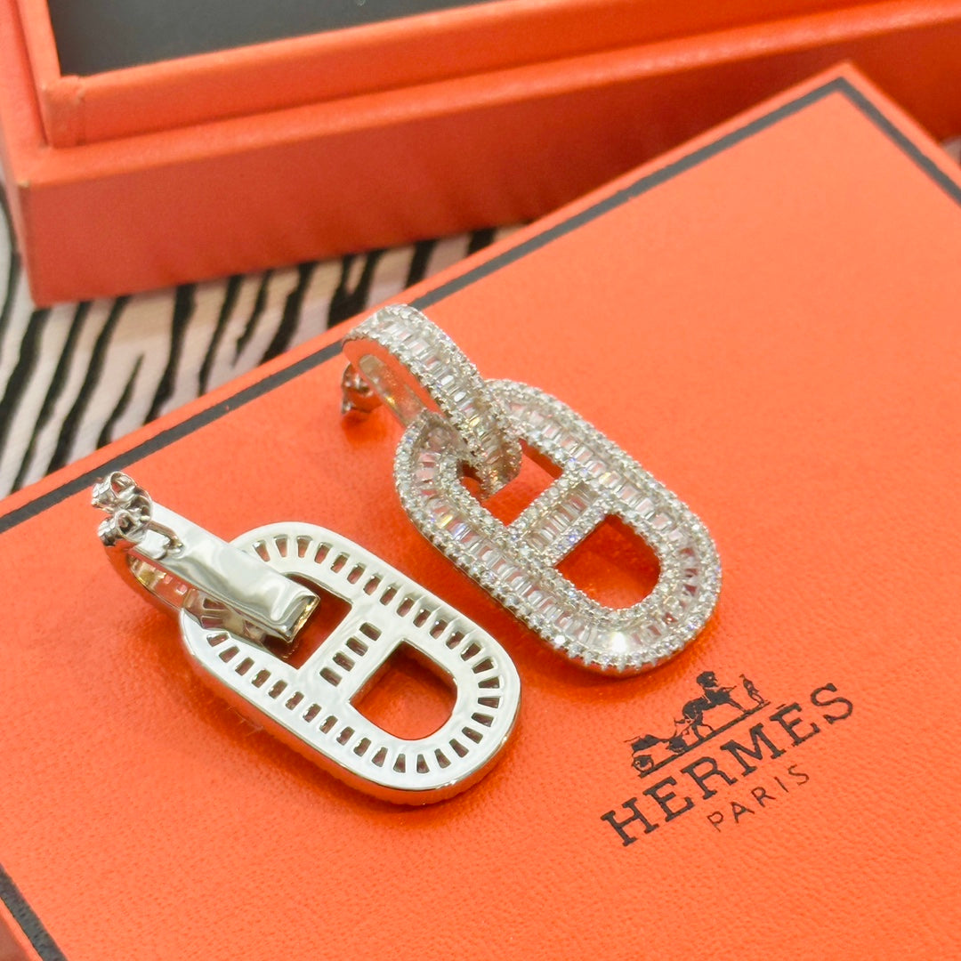 Hermes Diamond Earrings