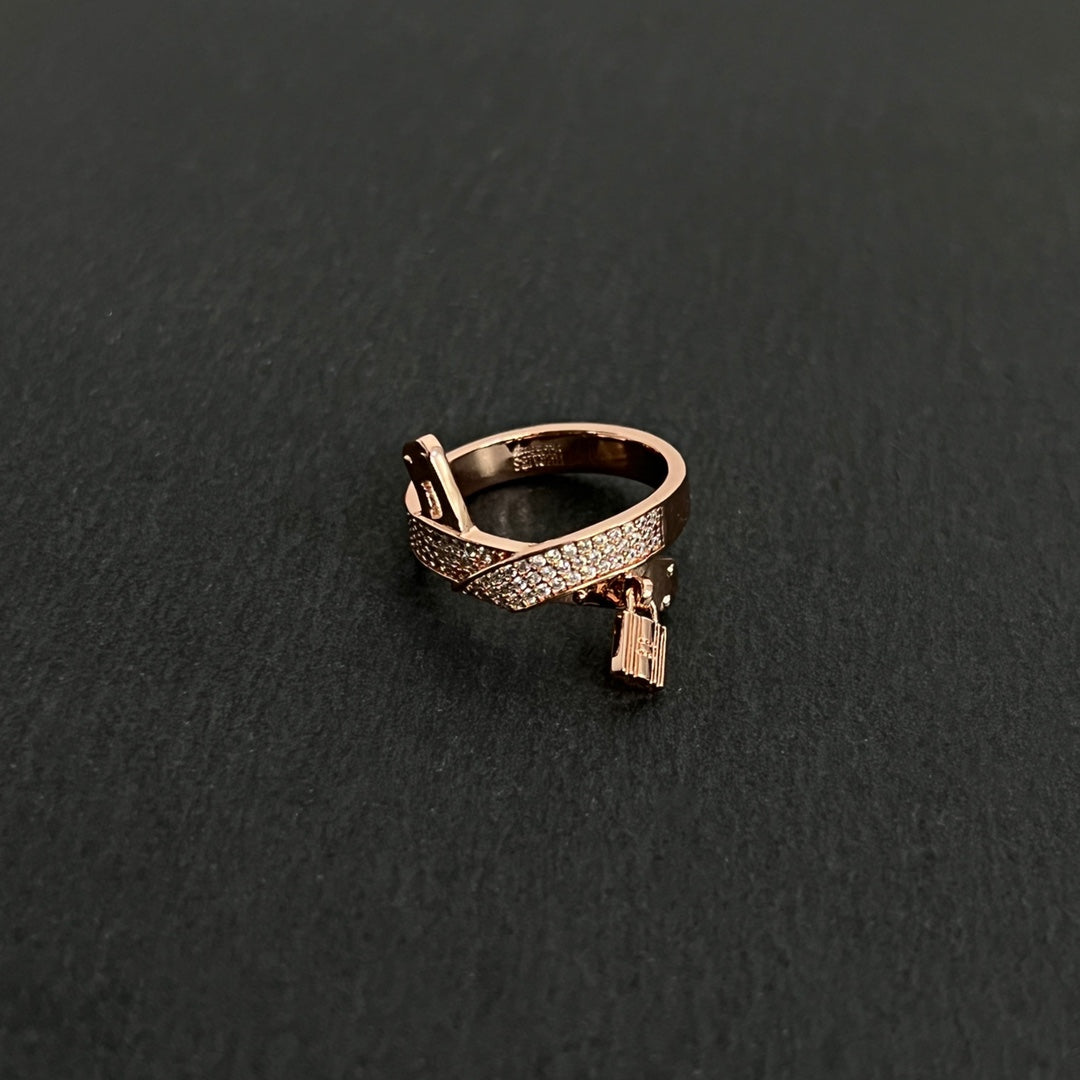 Hermes Kelly Gavroche Diamond Ring - 18K Gold