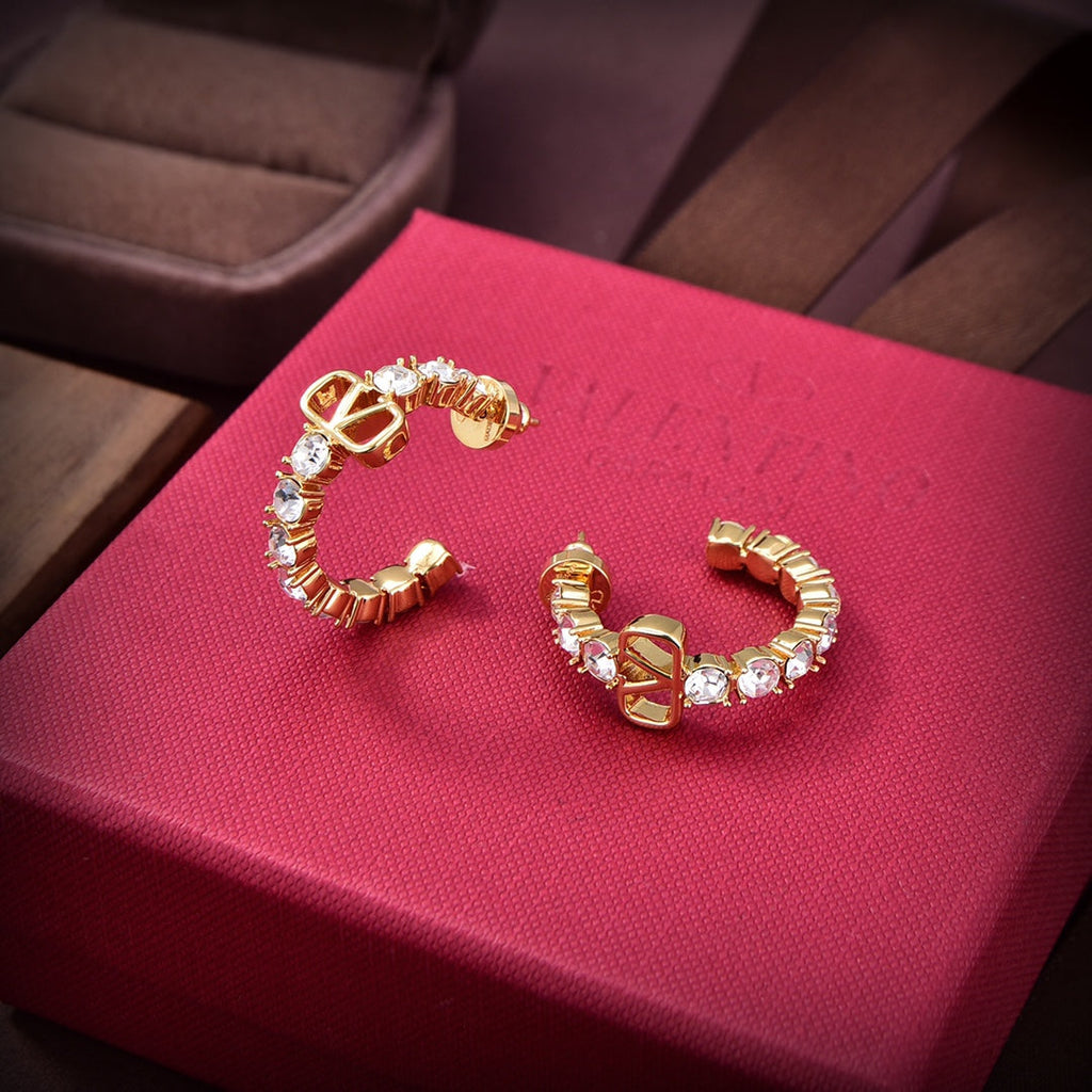 Valentino Valentino Signature Earrings - 18K Yellow Gold