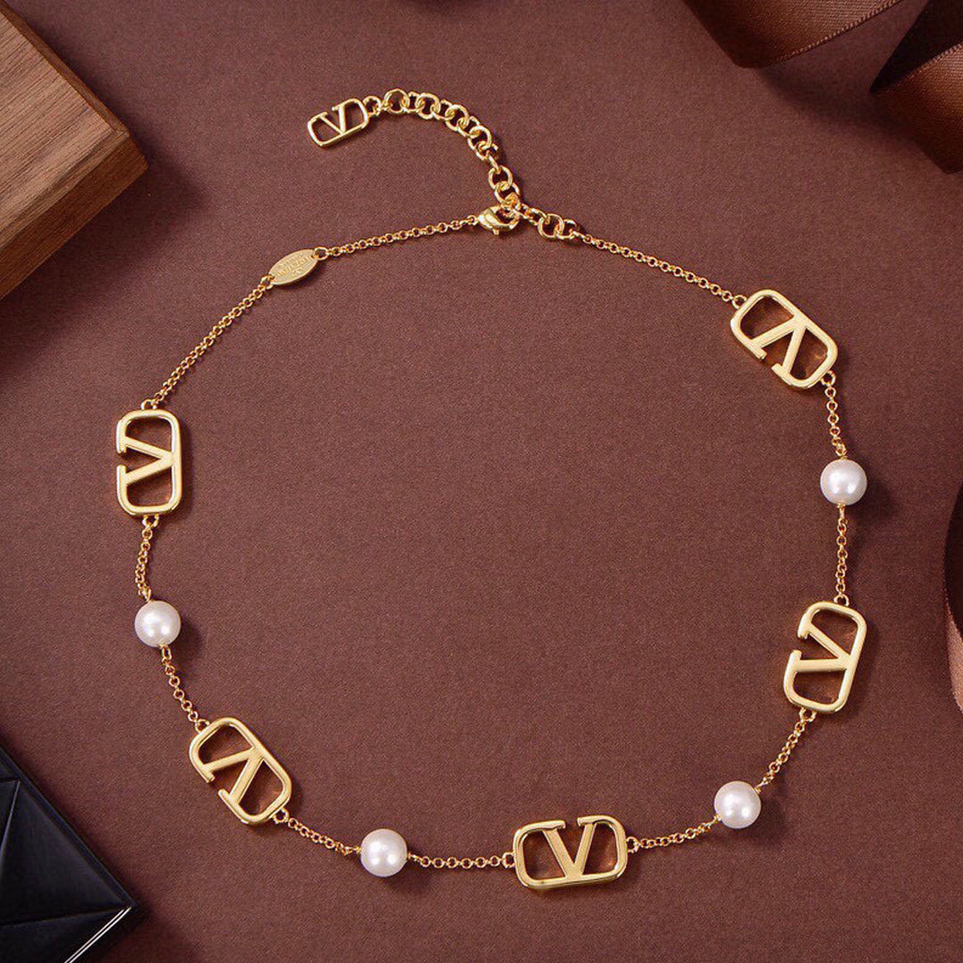 Valentino VLogo Necklace