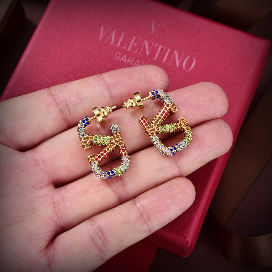 Valentino Valentino Signature Earrings - 18K Yellow Gold