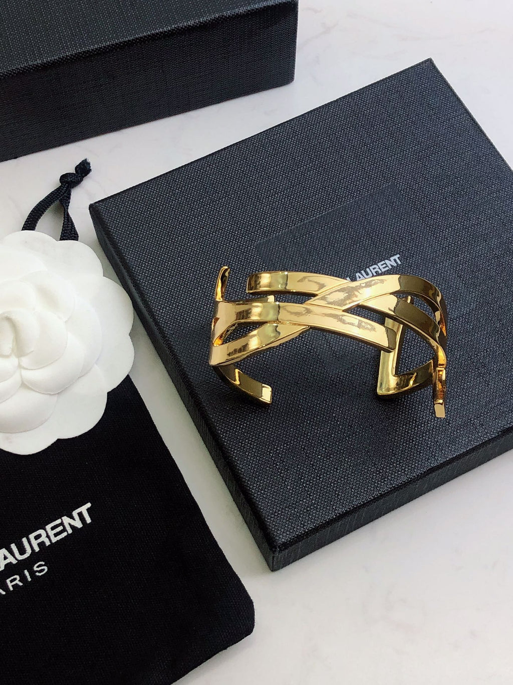 YSL Monogram Cuff Bracelet