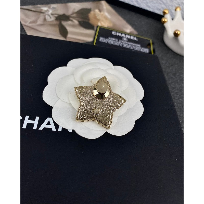 Chanel Star Pearl Brooch