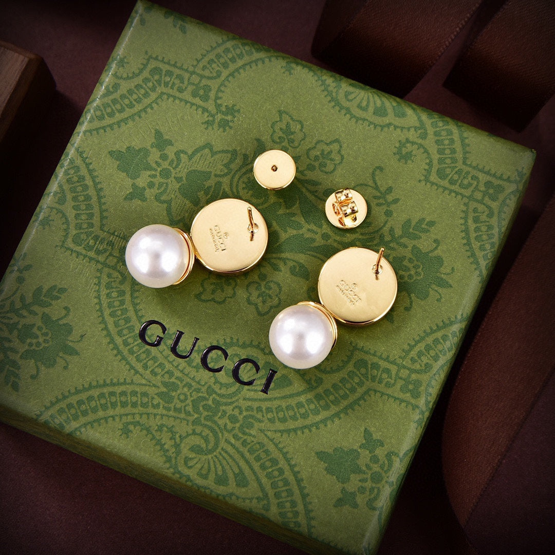Gucci Double G Blondie Pendant Earrings - 18K Yellow Gold