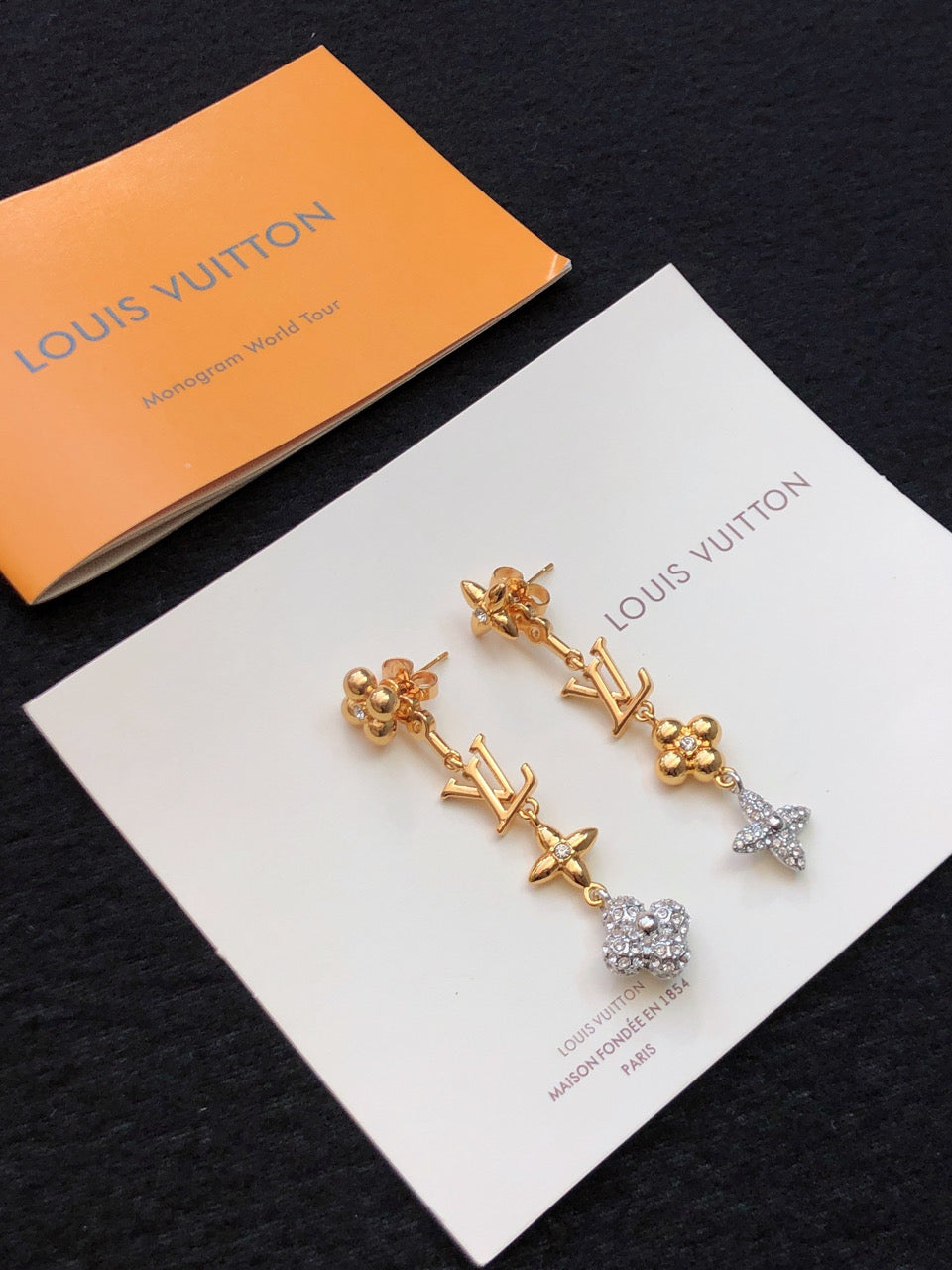 Louis Vuitton Monogram Earrings - 18K Yellow Gold