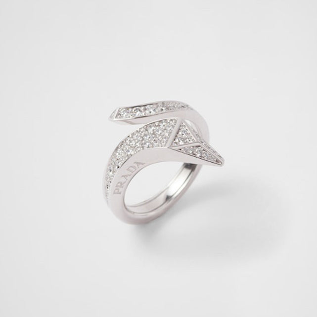 Eternal Snake Ring - 18K White Gold