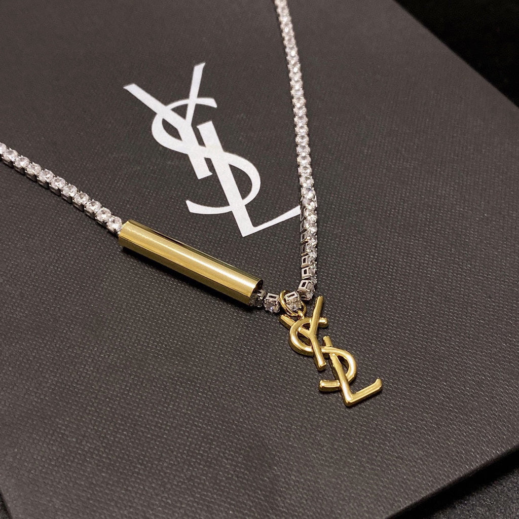 YSL Chain Diamond Necklace