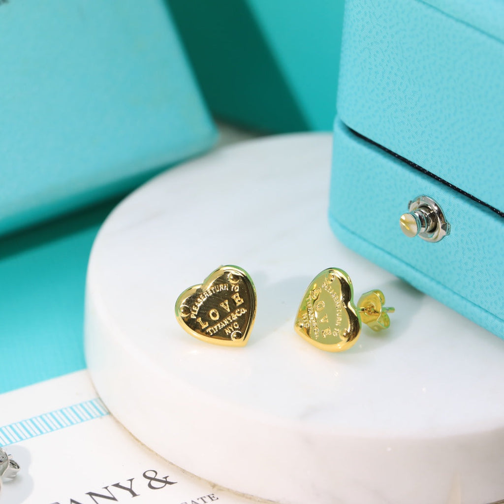 Return to Tiffany Love Earrings - 18K Gold