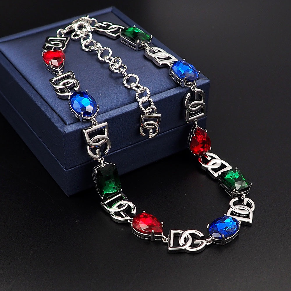 DG Crystals Choker Necklace