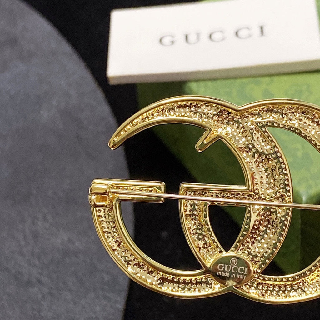 Gucci Double G Brooch