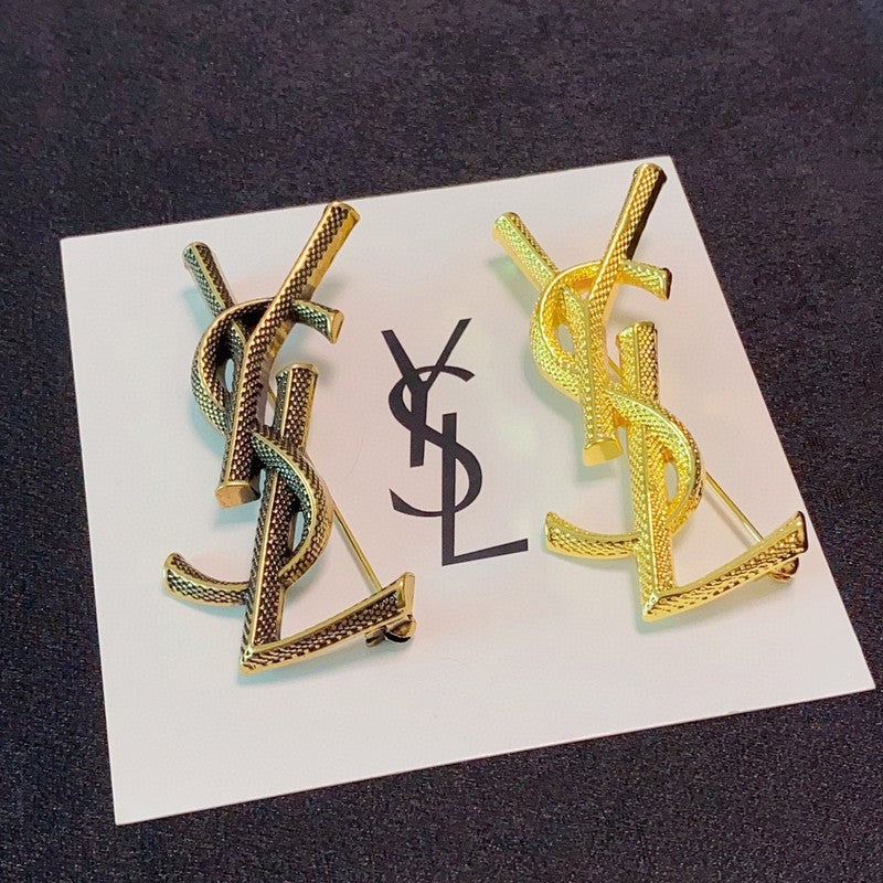 YSL Three Color Brooch