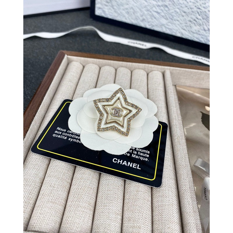 Chanel Star Pearl Brooch
