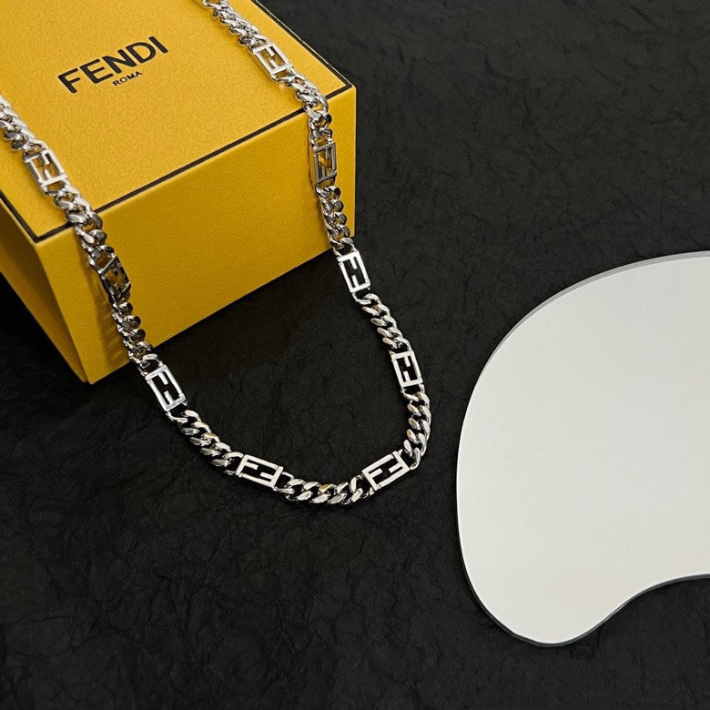 Fendi Baguette Chain Necklace