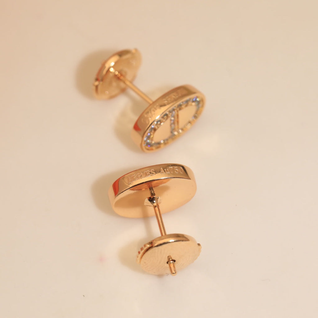 Hermes Mini Farandole Diamond Earrings