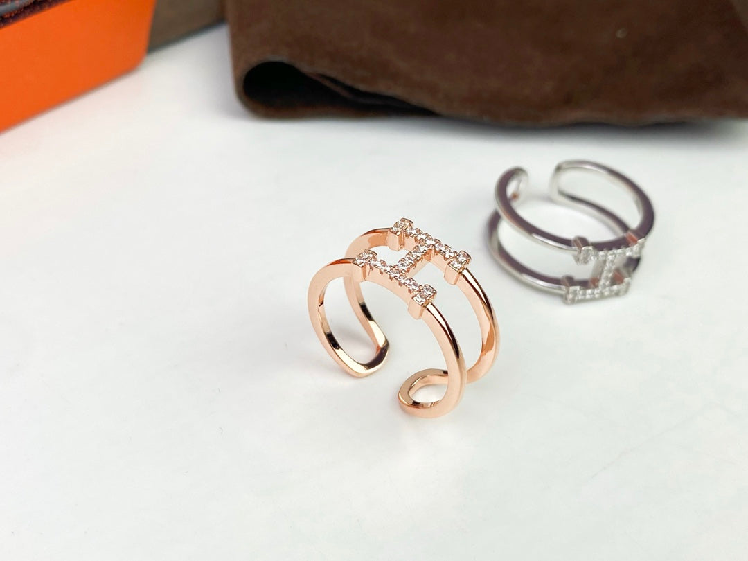 Hermes Ever Chaine D'ancre Ring - 18K Rose Gold
