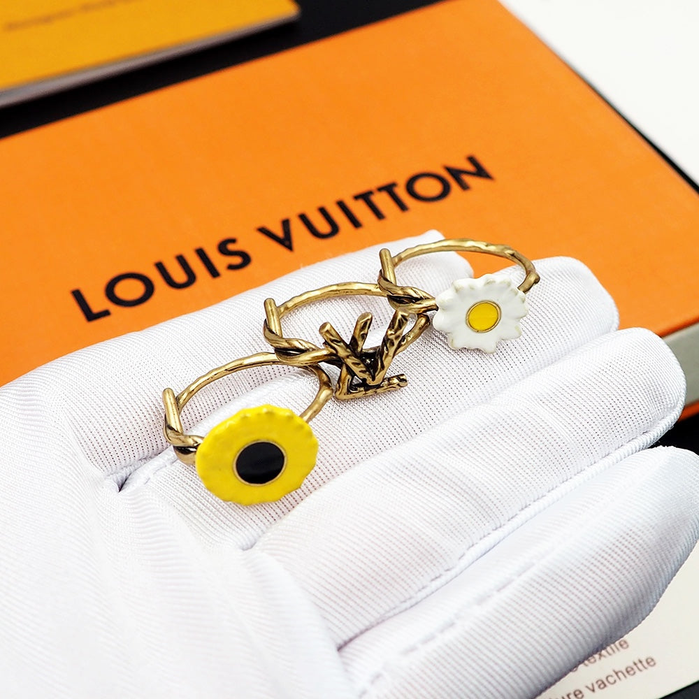 Louis Vuitton Gardening Set of Three Rings - 18K Yellow Gold