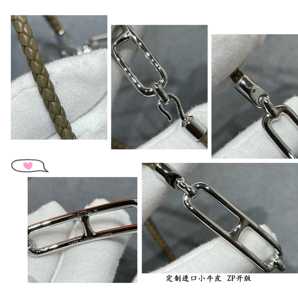Hermes Roulis Double Tour Grey Bracelet - 18K Gold