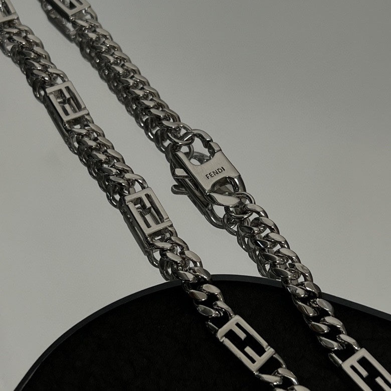 Fendi Baguette Chain Necklace