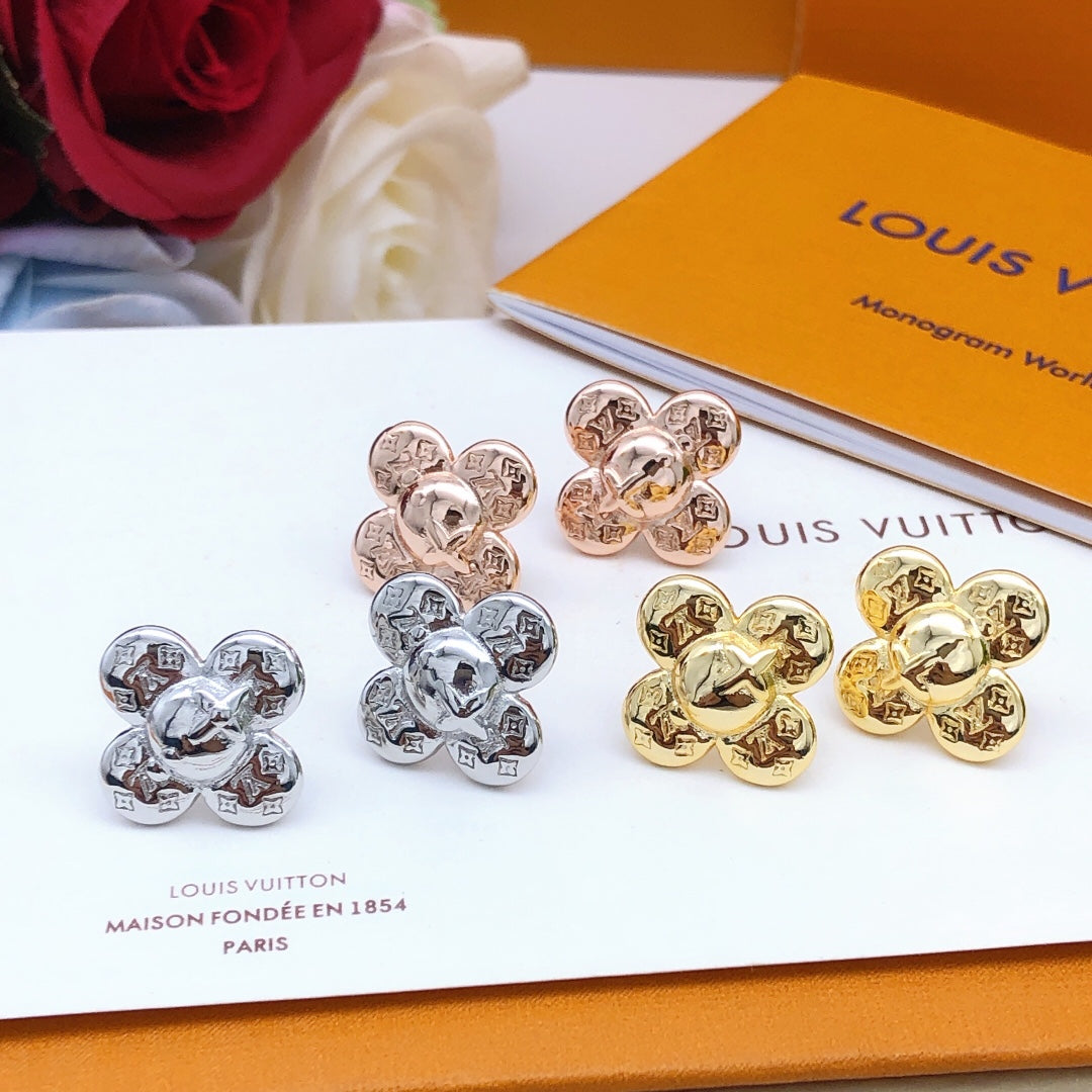 Louis Vuitton Vivienne Earrings - 18K Rose Gold