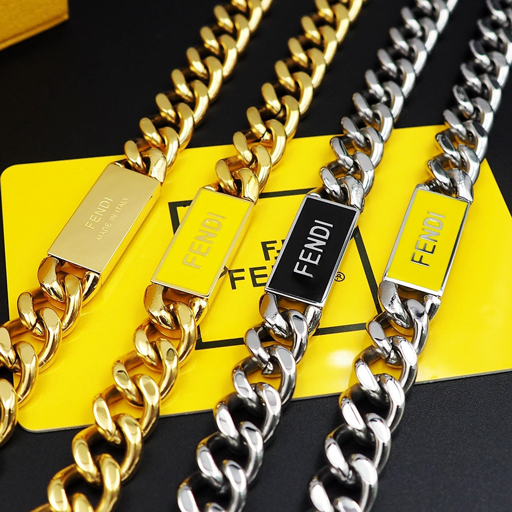 Fendi Chain Bracelet - 18K White Gold