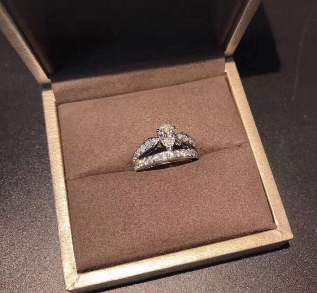 Josephine Engagement Ring - 18K White Gold
