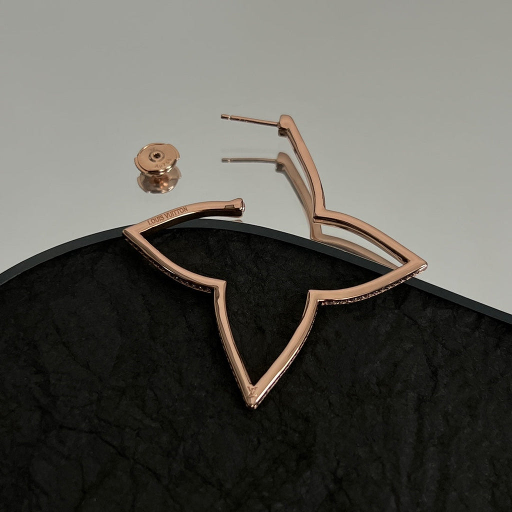 Louis Vuitton Debuts Blossom Earrings - 18K Rose Gold