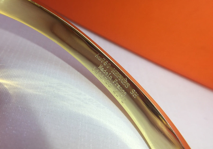 Hermes Collier De Chien Diamond Bracelet - 18K Gold