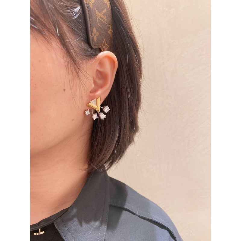 Louis Vuitton Diamomd Earrings - 18K White Gold