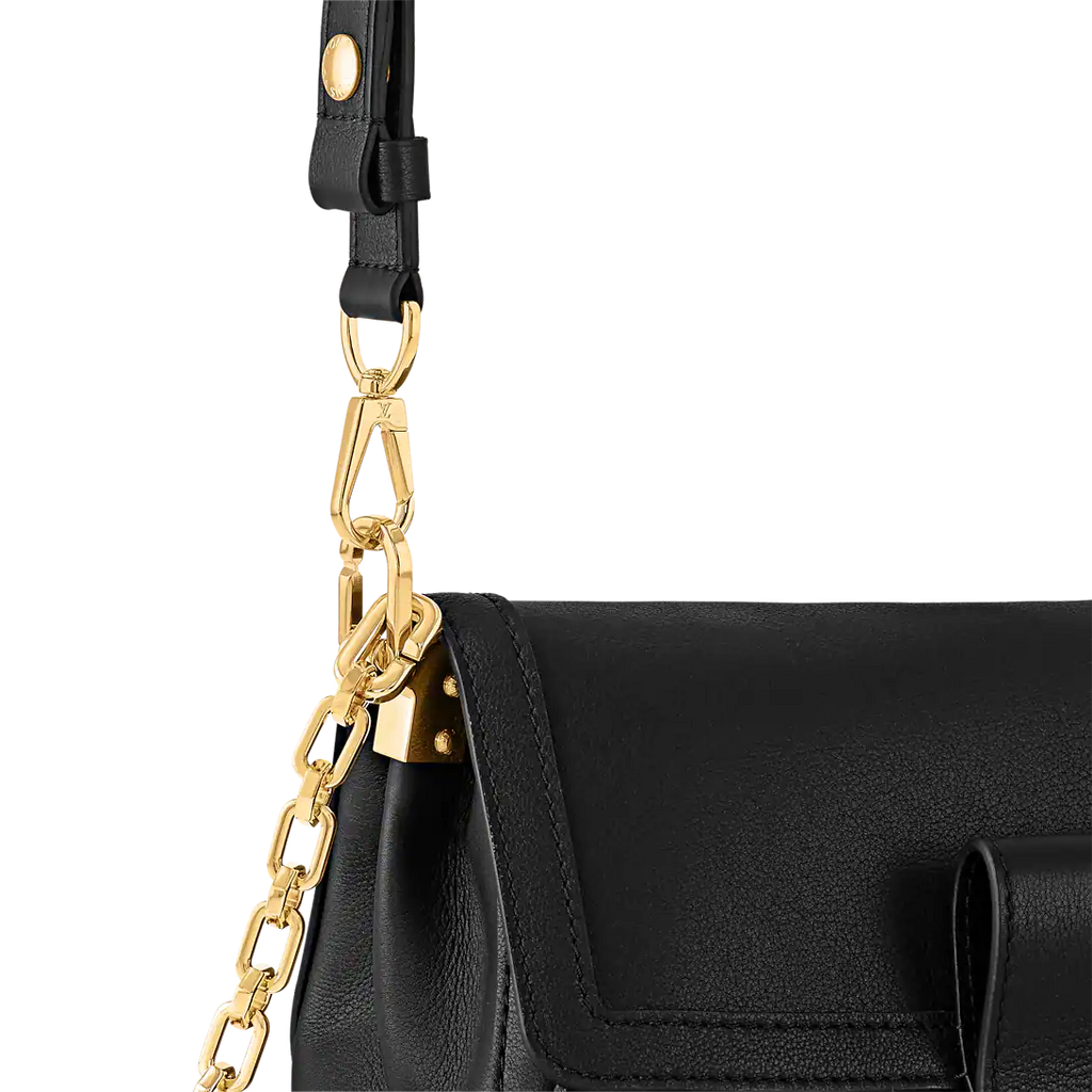 Louis Vuitton Dauphine Soft MM Black Handbag