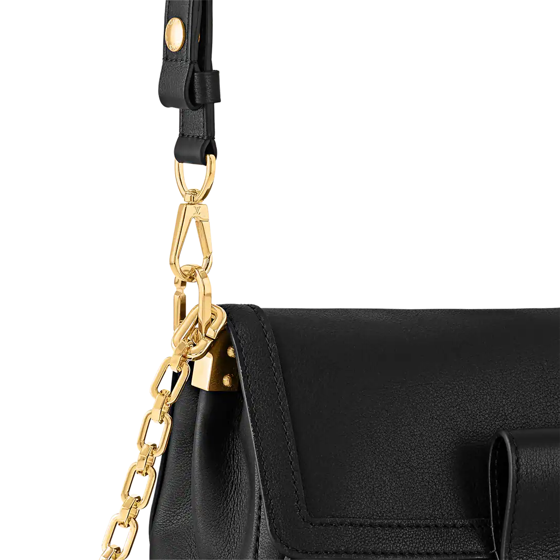 Louis Vuitton Dauphine Soft MM Black Handbag
