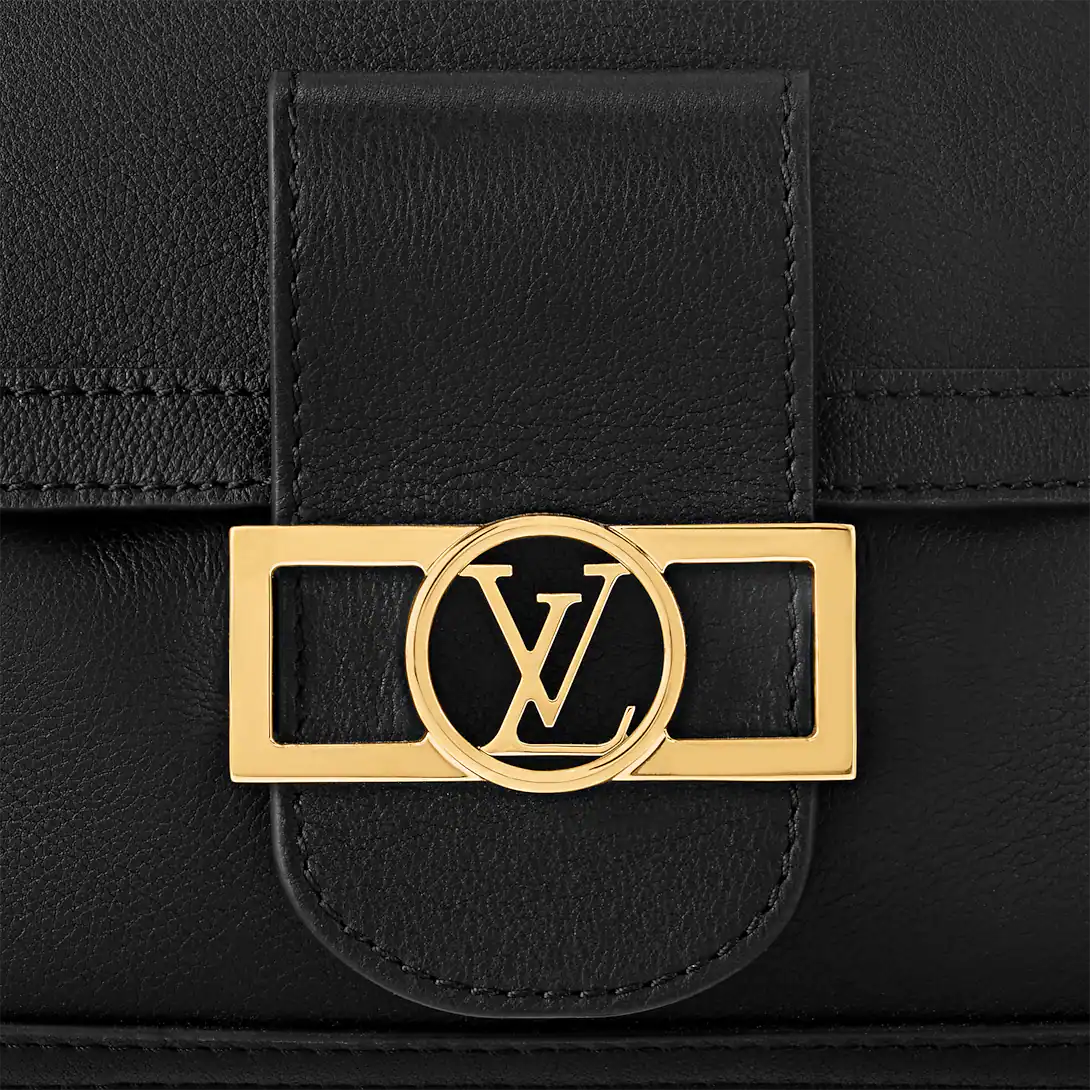 Louis Vuitton Dauphine Soft MM Black Handbag