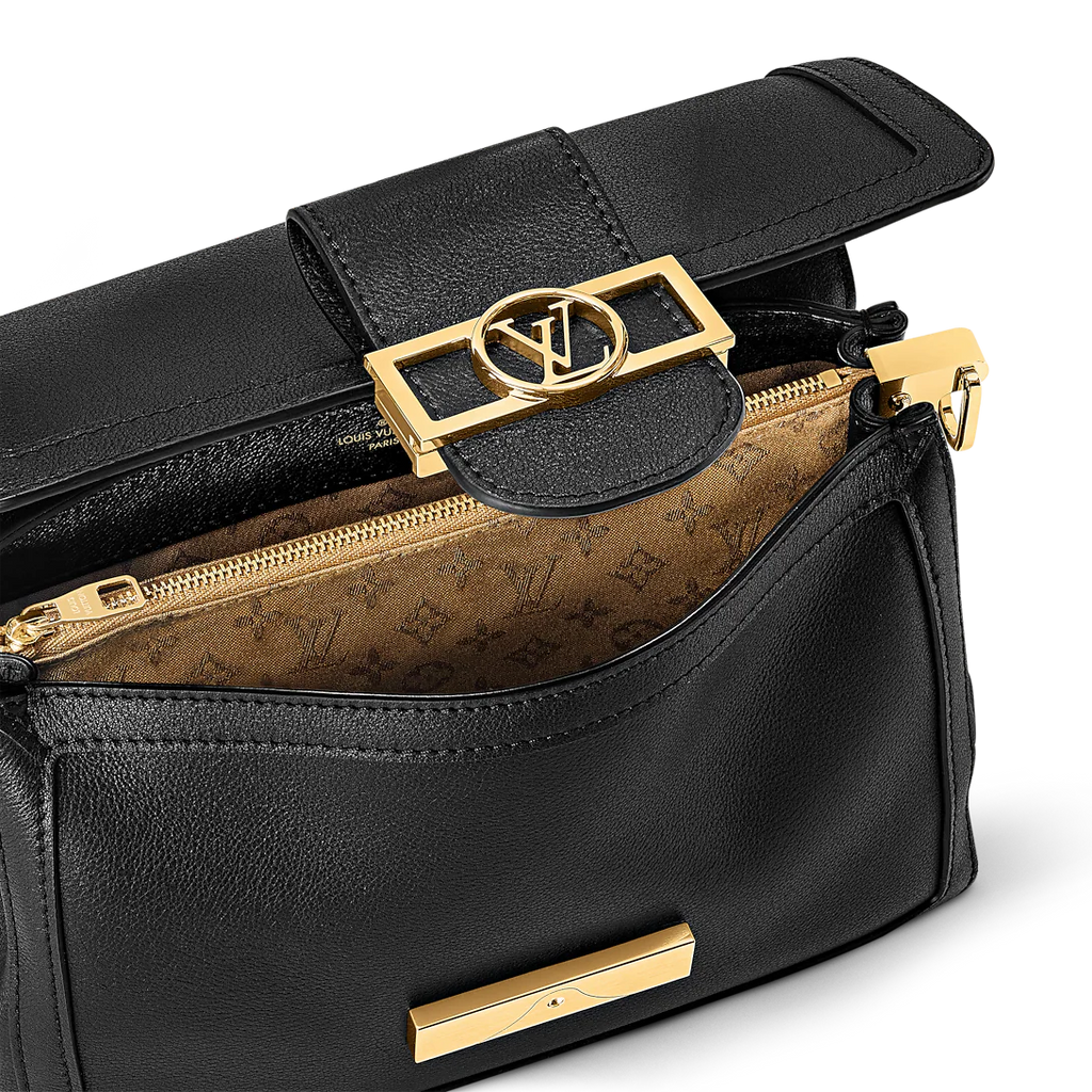 Louis Vuitton Dauphine Soft MM Black Handbag