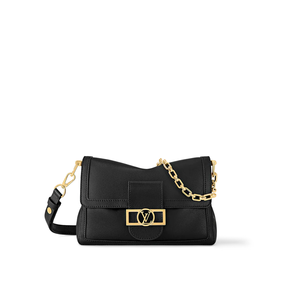 Louis Vuitton Dauphine Soft MM Black Handbag