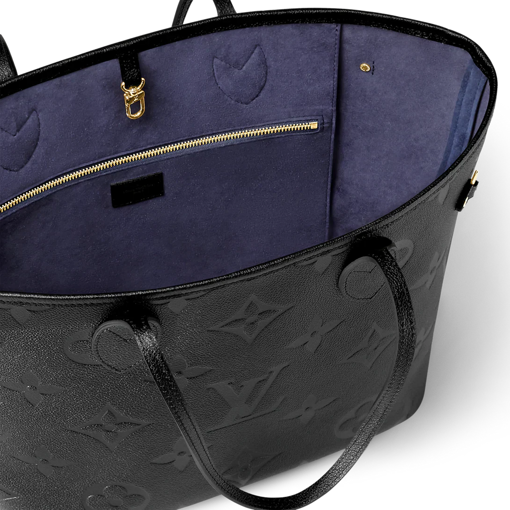 Louis Vuitton Neverfull MM Monogram Empriente Black Tote Bag